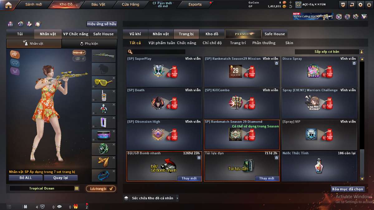 shop acc cf uy tin gia re